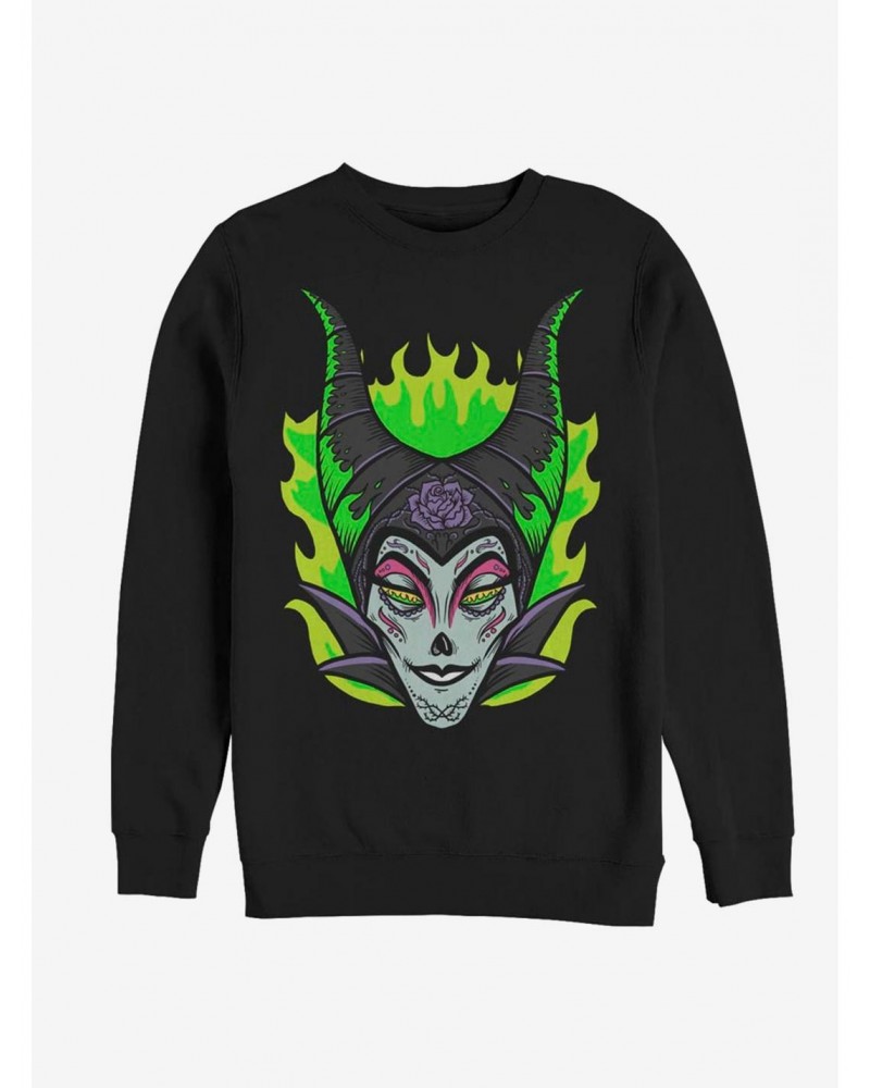 Disney Maleficent Sugar Skull Sweatshirt $15.87 Sweatshirts