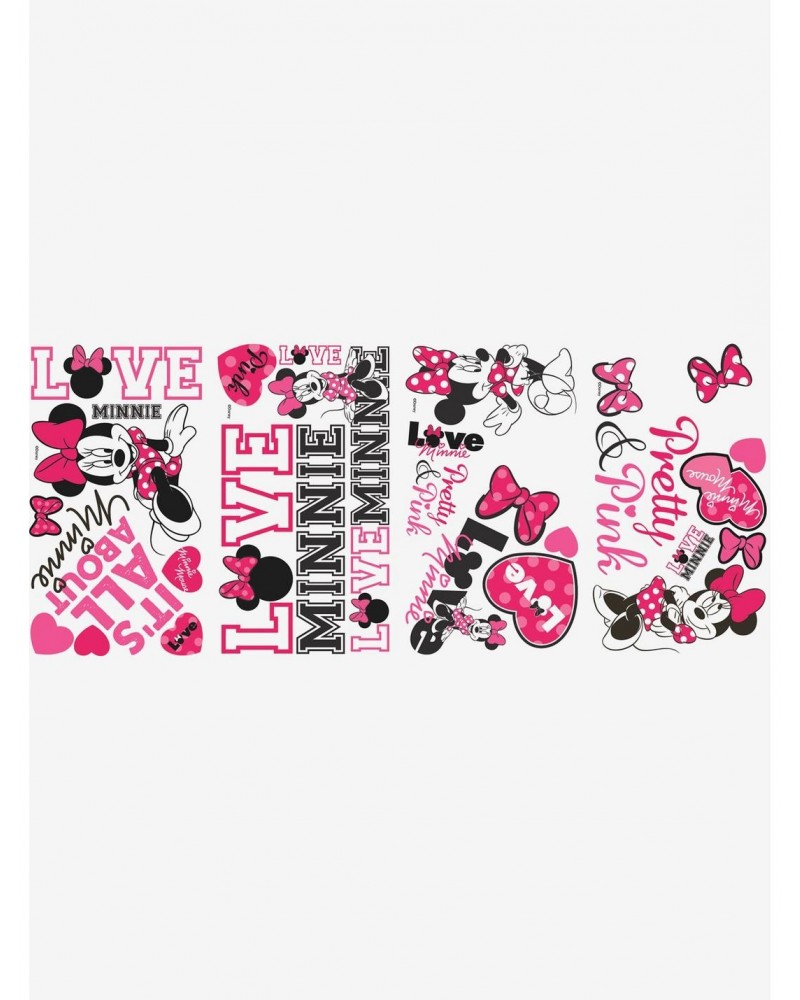 Disney Minnie Mouse Loves Pink Peel & Stick Wall Decals $6.24 Decals