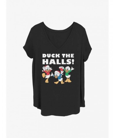 Disney Donald Duck Duck The Halls Girls T-Shirt Plus Size $10.40 T-Shirts