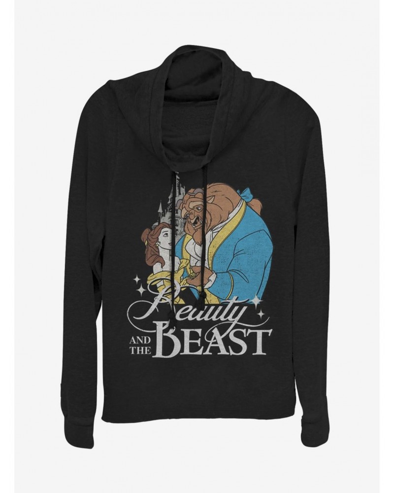 Disney Beauty and the Beast Classic Cowlneck Long-Sleeve Girls Top $17.06 Tops