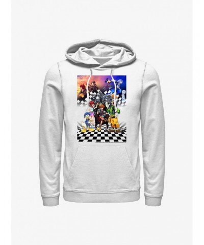 Disney Kingdom Hearts Group Checkers Hoodie $17.96 Hoodies