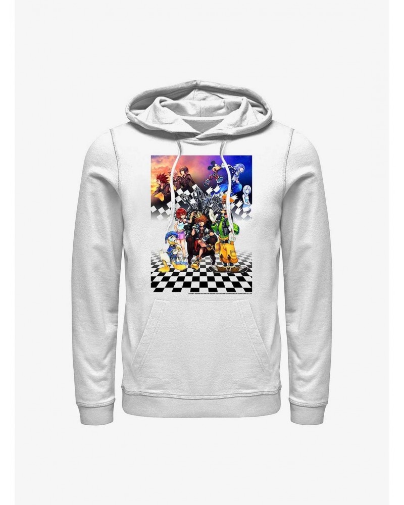 Disney Kingdom Hearts Group Checkers Hoodie $17.96 Hoodies