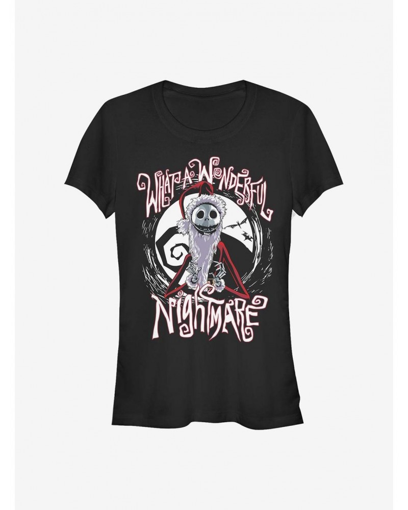 Disney The Nightmare Before Christmas Santa Jack Girls T-Shirt $8.47 T-Shirts