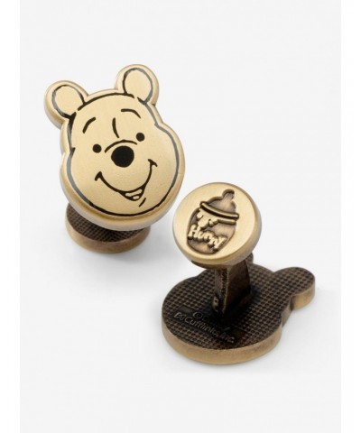 Disney Winnie The Pooh Face Gold Cufflinks $26.15 Cufflinks