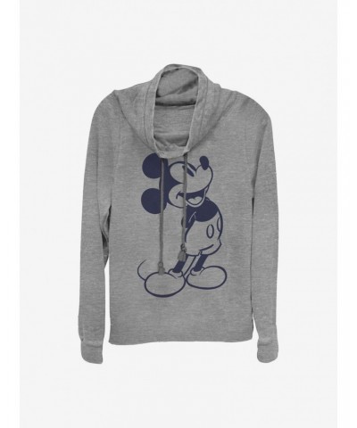 Disney Mickey Mouse Classic Mickey Cowlneck Long-Sleeve Girls Top $18.41 Tops