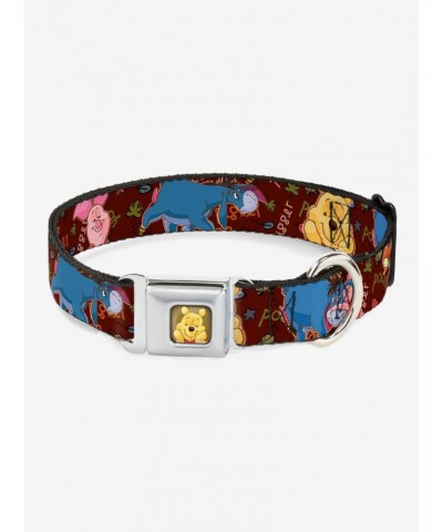 Disney Winnie The Pooh Character Poses Dog Collar Seatbelt Buckle $9.39 Buckles