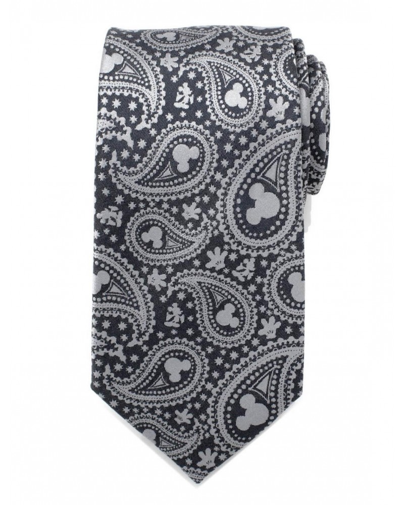 Disney Mickey Mouse Gray Paisley Mens Tie $21.09 Ties