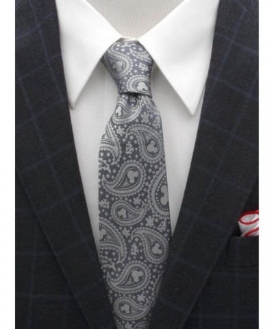 Disney Mickey Mouse Gray Paisley Mens Tie $21.09 Ties