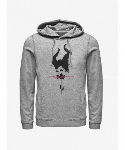 Disney Maleficent: Mistress Of Evil Black Rose Hoodie $15.72 Hoodies