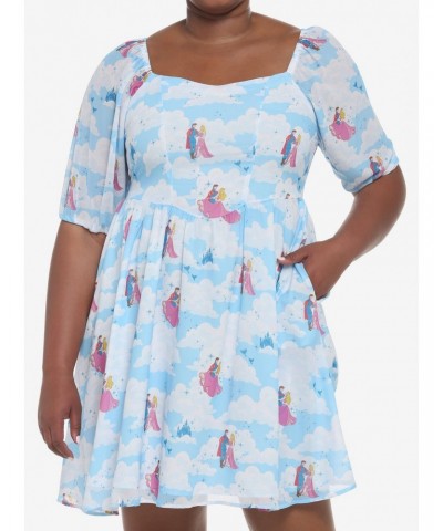 Disney Sleeping Beauty Clouds Long-Sleeve Dress Plus Size $29.35 Dresses