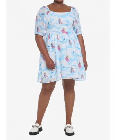 Disney Sleeping Beauty Clouds Long-Sleeve Dress Plus Size $29.35 Dresses