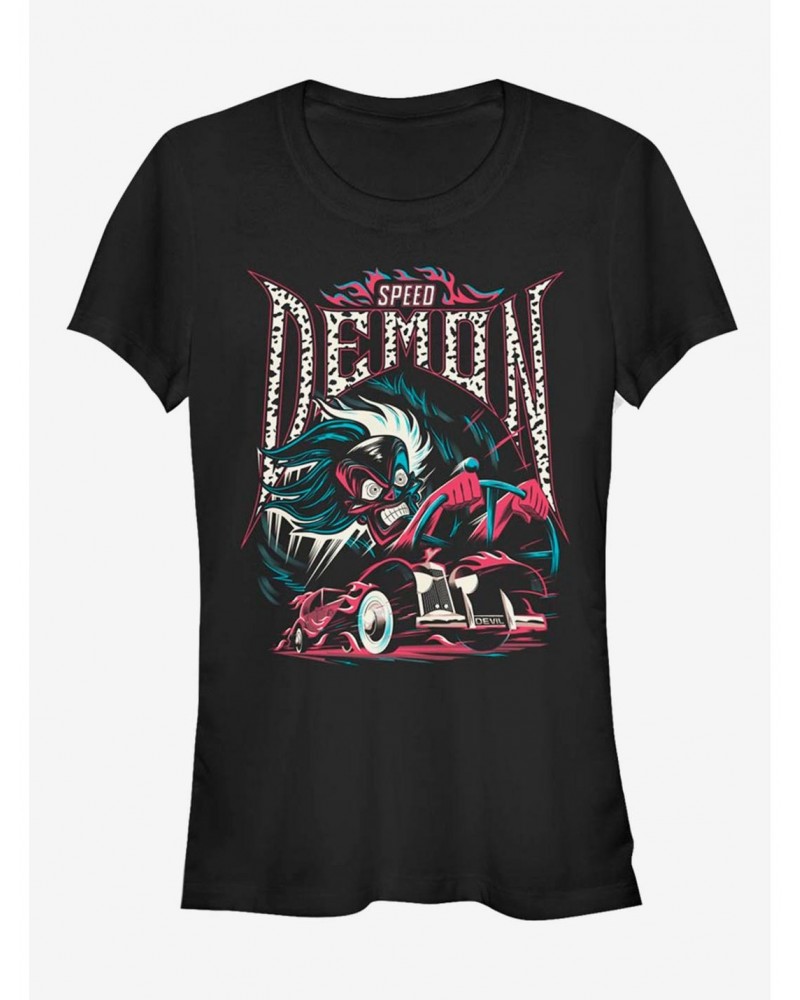 Disney Villains Cruella De Vil Speed Demon Girls T-Shirt $12.45 T-Shirts