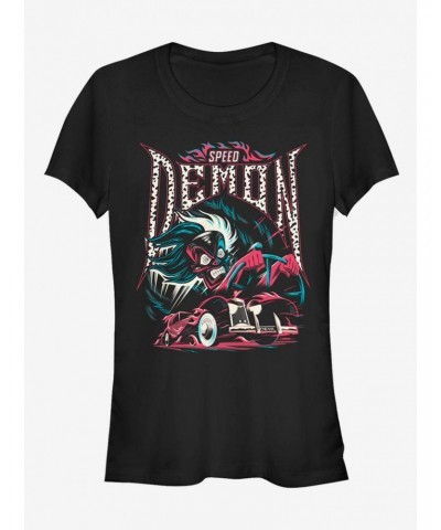 Disney Villains Cruella De Vil Speed Demon Girls T-Shirt $12.45 T-Shirts