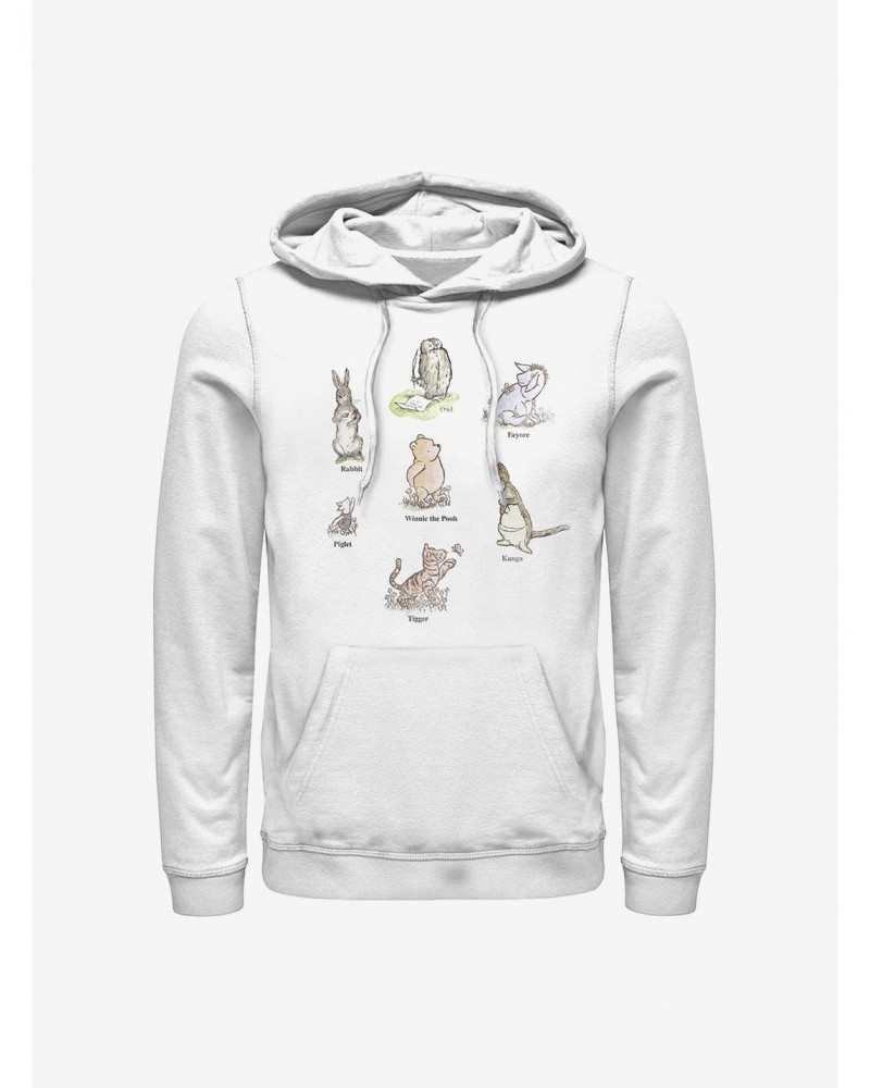 Disney Winnie The Pooh Winnie Poster Hoodie $20.65 Hoodies