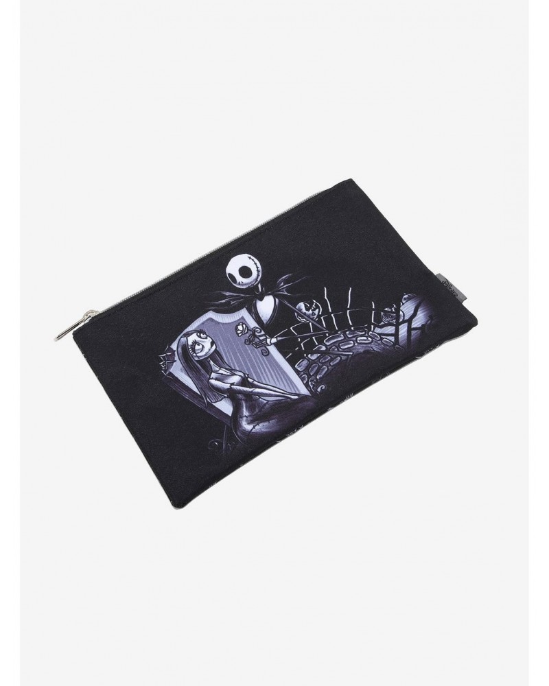 Loungefly The Nightmare Before Christmas Jack & Sally Grave Date Makeup Bag $4.03 Bags