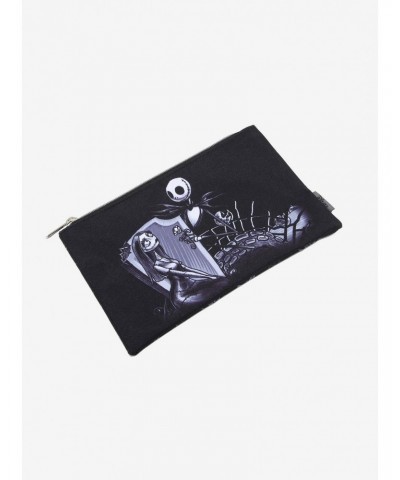 Loungefly The Nightmare Before Christmas Jack & Sally Grave Date Makeup Bag $4.03 Bags