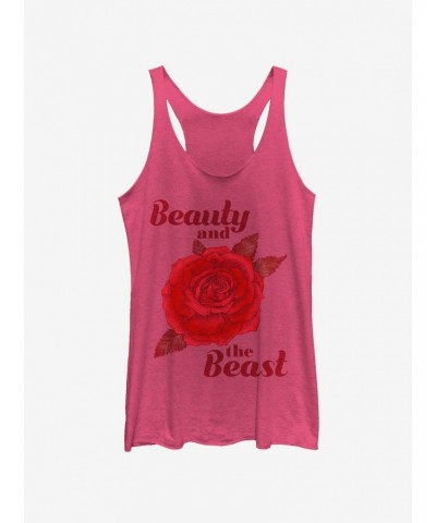 Disney Beauty And The Beast Beauty Rose Girls Tank $9.07 Tanks