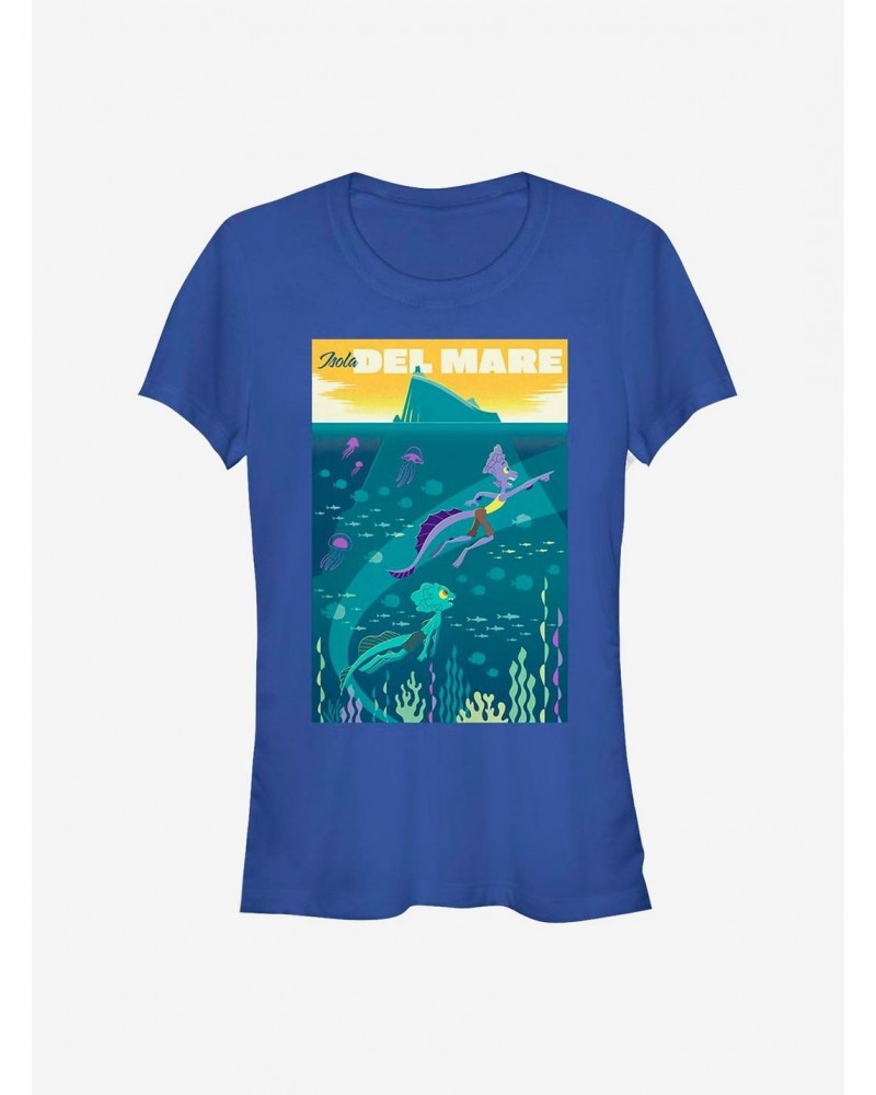 Disney Pixar Luca Isola Del Mare Poster Girls T-Shirt $9.46 T-Shirts