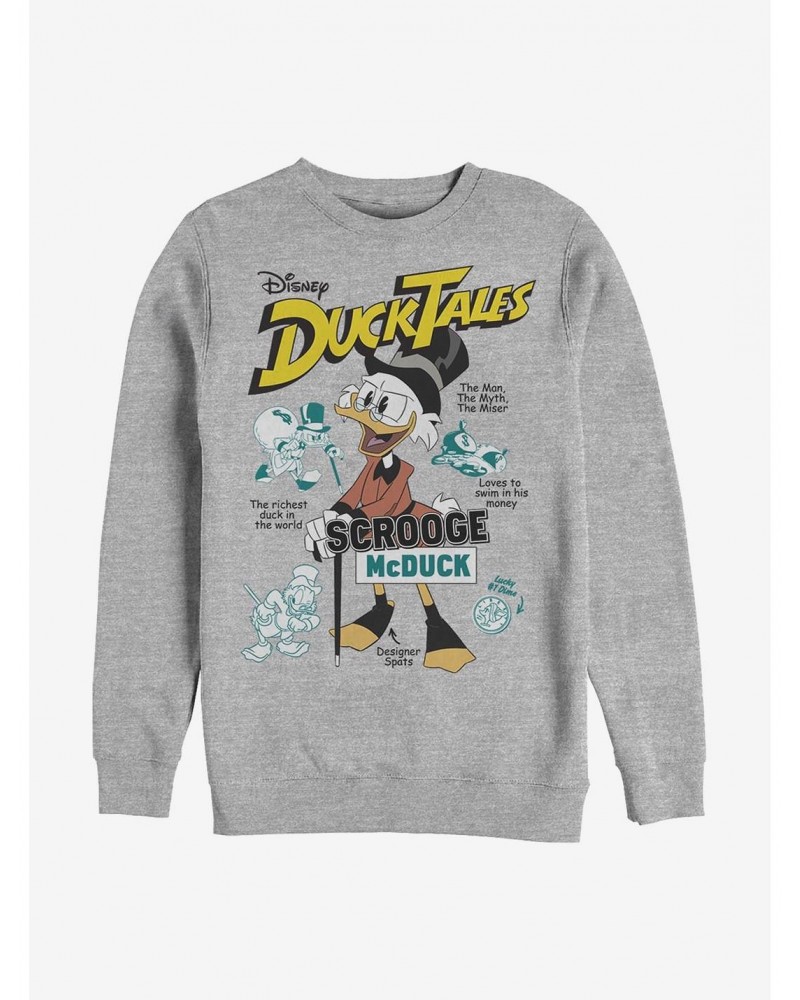 Disney Ducktales Richest Duck Crew Sweatshirt $15.13 Sweatshirts