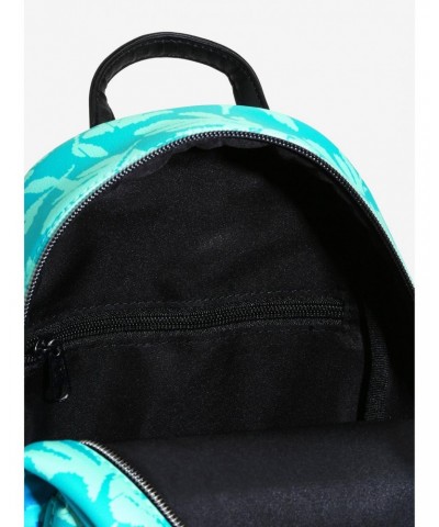 Disney Lilo & Stitch Blue Tropical Leaves Mini Backpack $22.00 Backpacks