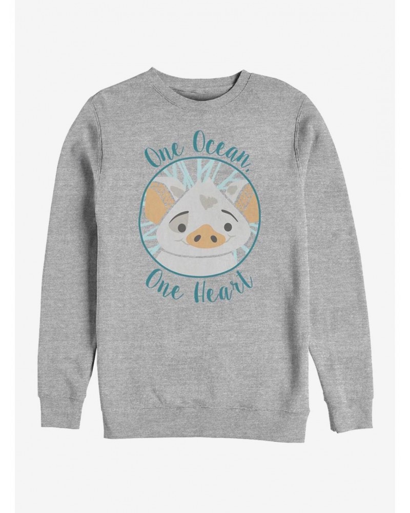 Disney Moana One Heart Crew Sweatshirt $12.55 Sweatshirts