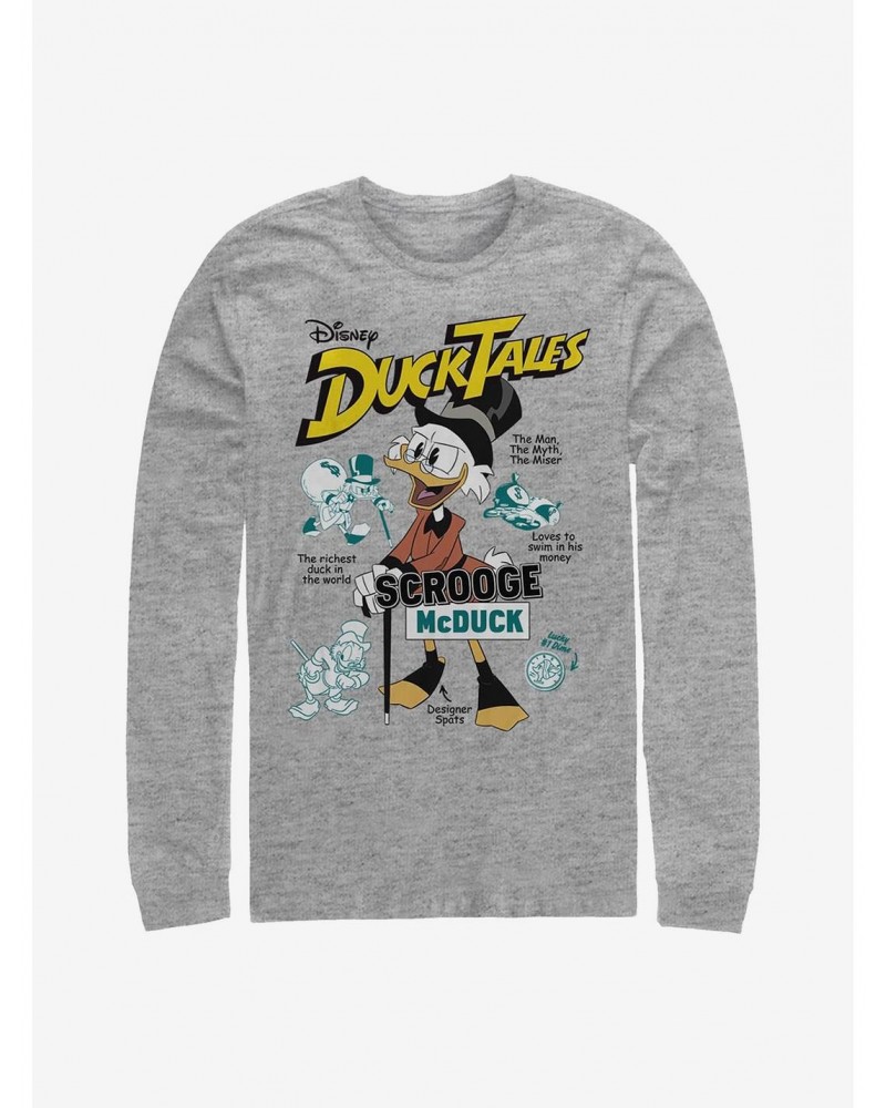 Disney Ducktales Richest Duck Long-Sleeve T-Shirt $14.81 T-Shirts