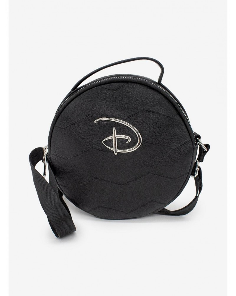 Disney Signature D Emblem Chevron Round Crossbody $14.72 Crossbody