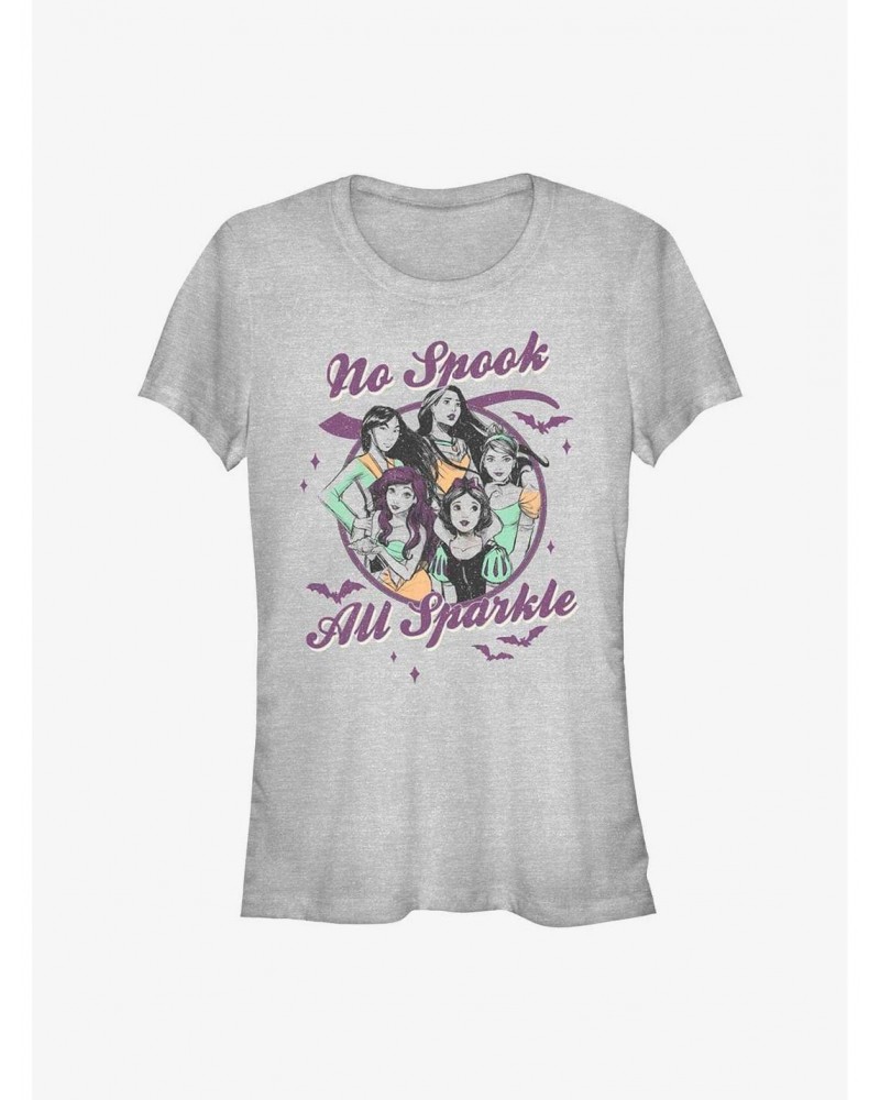 Disney Princesses No Spook All Sparkle Girls T-Shirt $7.72 T-Shirts