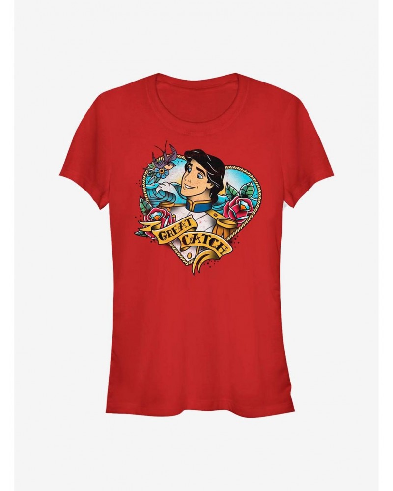 Disney The Little Mermaid Eric Great Catch Girls T-Shirt $11.70 T-Shirts