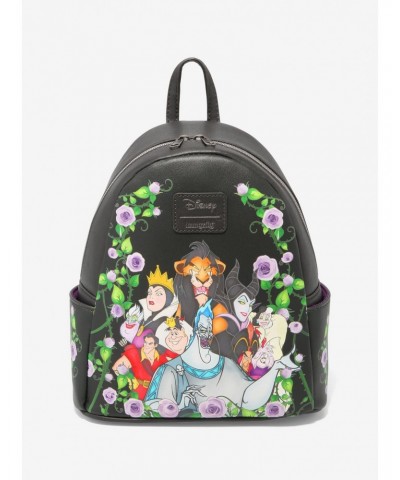 Loungefly Disney Villains Floral Mini Backpack $26.90 Backpacks