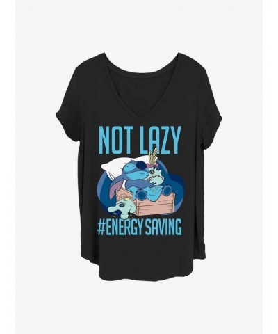 Disney Lilo & Stitch Lazy Energy Girls T-Shirt Plus Size $11.85 T-Shirts