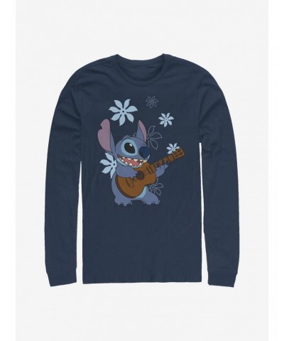 Disney Lilo & Stitch Flowers Long-Sleeve T-Shirt $13.16 T-Shirts