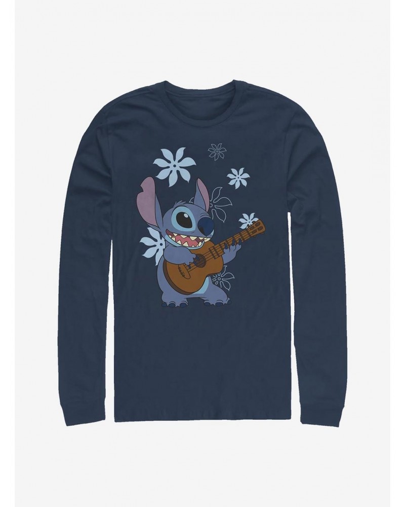 Disney Lilo & Stitch Flowers Long-Sleeve T-Shirt $13.16 T-Shirts