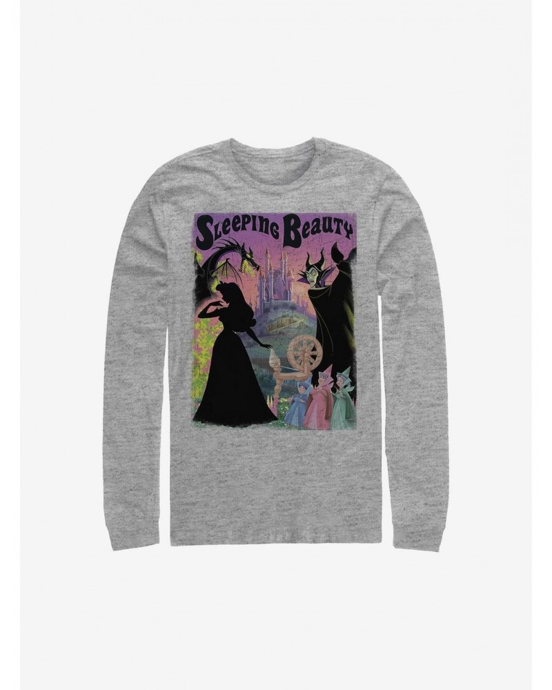 Disney Sleeping Beauty Poster Long-Sleeve T-Shirt $10.53 T-Shirts