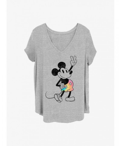 Disney Mickey Mouse Tie Dye Mickey Girls T-Shirt Plus Size $8.96 T-Shirts