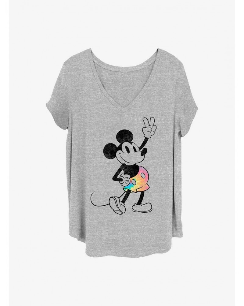 Disney Mickey Mouse Tie Dye Mickey Girls T-Shirt Plus Size $8.96 T-Shirts