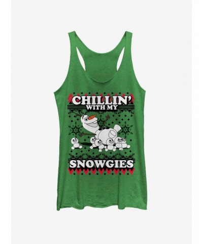 Disney Frozen Olaf Chillin With My Snowgies Girls Tank $11.91 Tanks