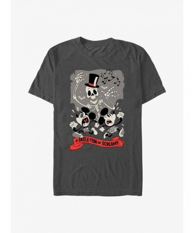 Disney Mickey Mouse A Skele-Ton of Screams Extra Soft T-Shirt $10.17 T-Shirts