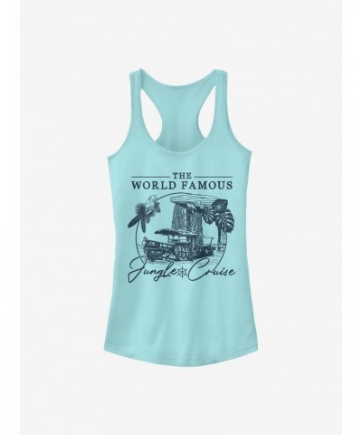 Disney Jungle Cruise Word Famous Girls Tank $7.47 Tanks