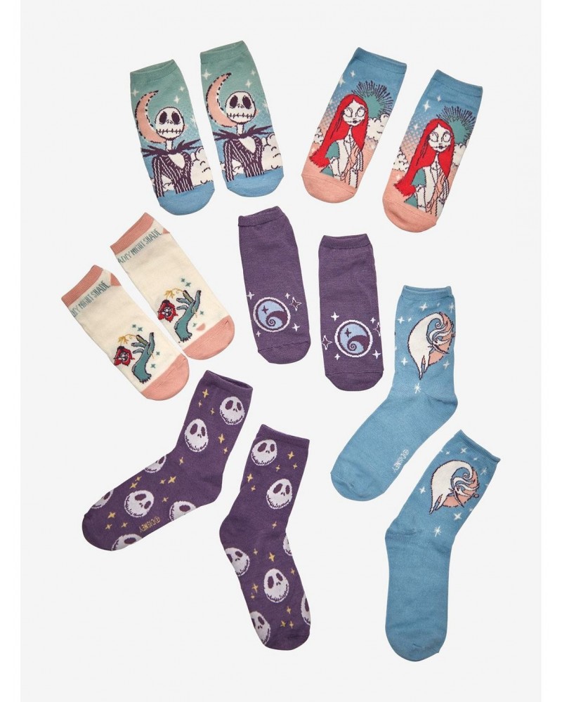 Disney The Nightmare Before Christmas Jack & Sally Colorful Sock Set 6 Pair $6.26 Merchandises