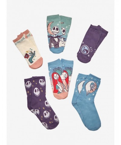 Disney The Nightmare Before Christmas Jack & Sally Colorful Sock Set 6 Pair $6.26 Merchandises