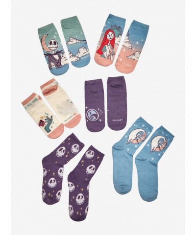 Disney The Nightmare Before Christmas Jack & Sally Colorful Sock Set 6 Pair $6.26 Merchandises