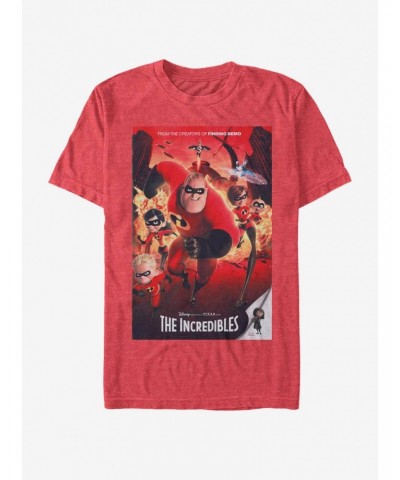 Disney Pixar The Incredibles Incredibles Poster T-Shirt $11.47 T-Shirts