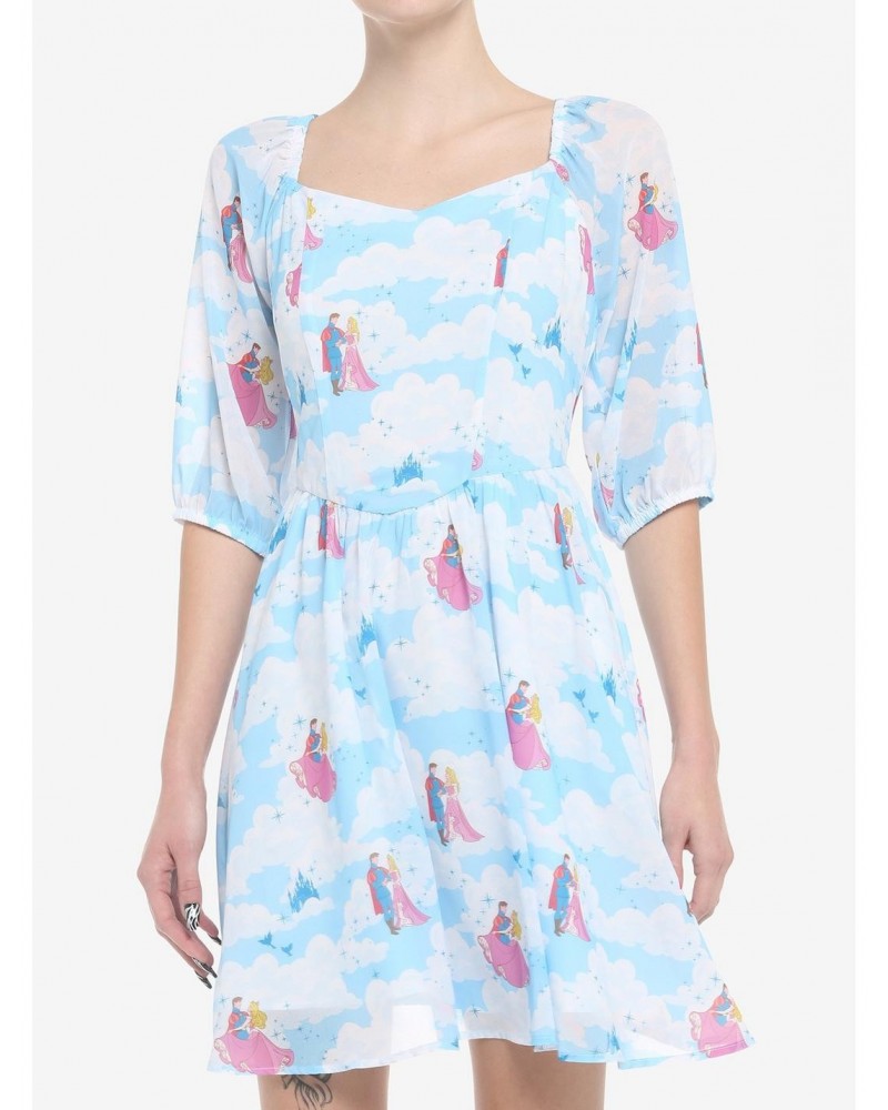 Disney Sleeping Beauty Clouds Long-Sleeve Dress $18.67 Dresses