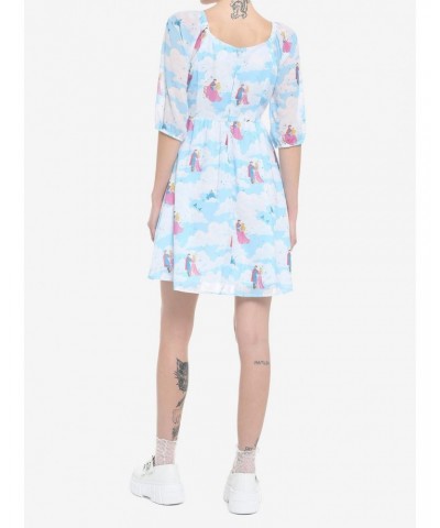 Disney Sleeping Beauty Clouds Long-Sleeve Dress $18.67 Dresses