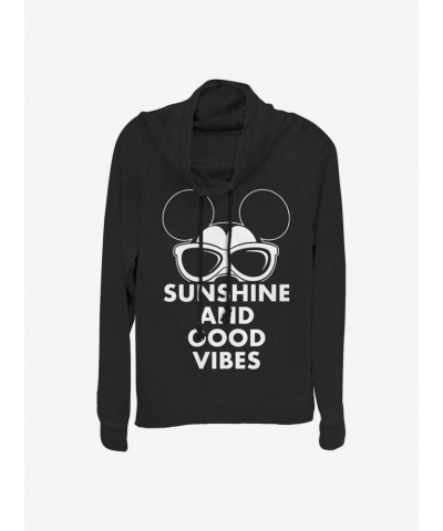 Disney Mickey Mouse Mickey Sunshine Cowlneck Long-Sleeve Girls Top $19.76 Tops