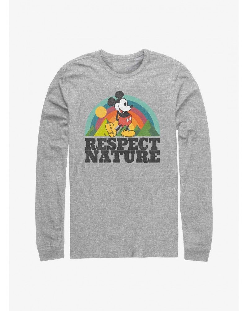 Disney Mickey Mouse Respect Nature Long-Sleeve T-Shirt $10.20 T-Shirts