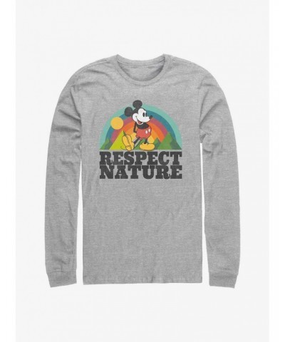 Disney Mickey Mouse Respect Nature Long-Sleeve T-Shirt $10.20 T-Shirts