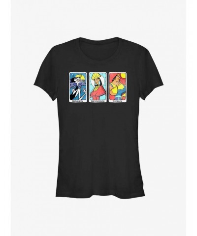 Disney The Emperor's New Groove Yzma, Kuzco, and Kronk Tarot Cards Girls T-Shirt $11.70 T-Shirts