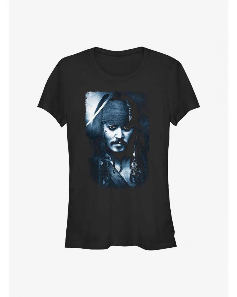 Disney Pirates of the Caribbean Captain Jack Girls T-Shirt $9.46 T-Shirts